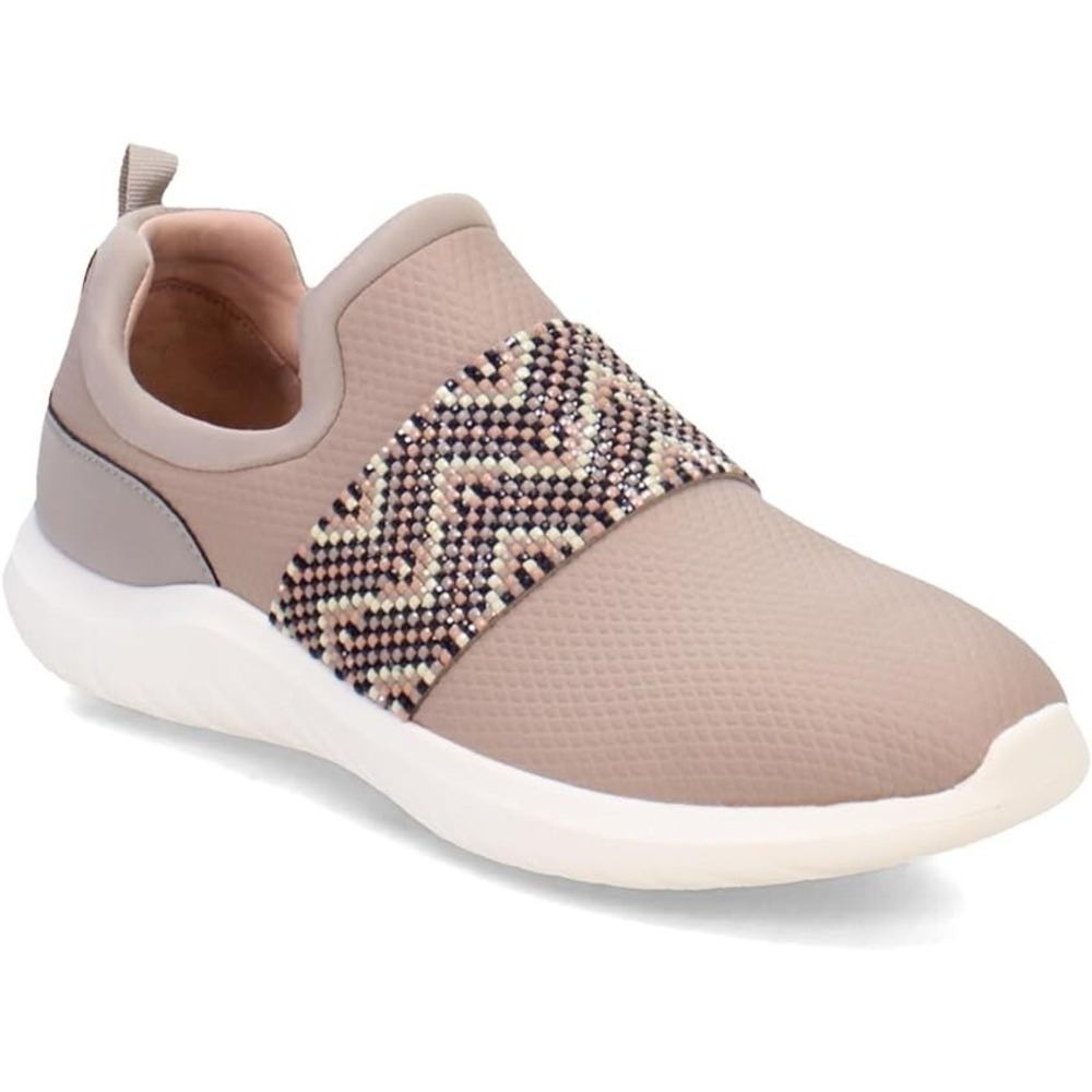 Clarks Cloudstepper Women's Nova Way Slip On Sneaker Stone Beige NEW 5.5 M